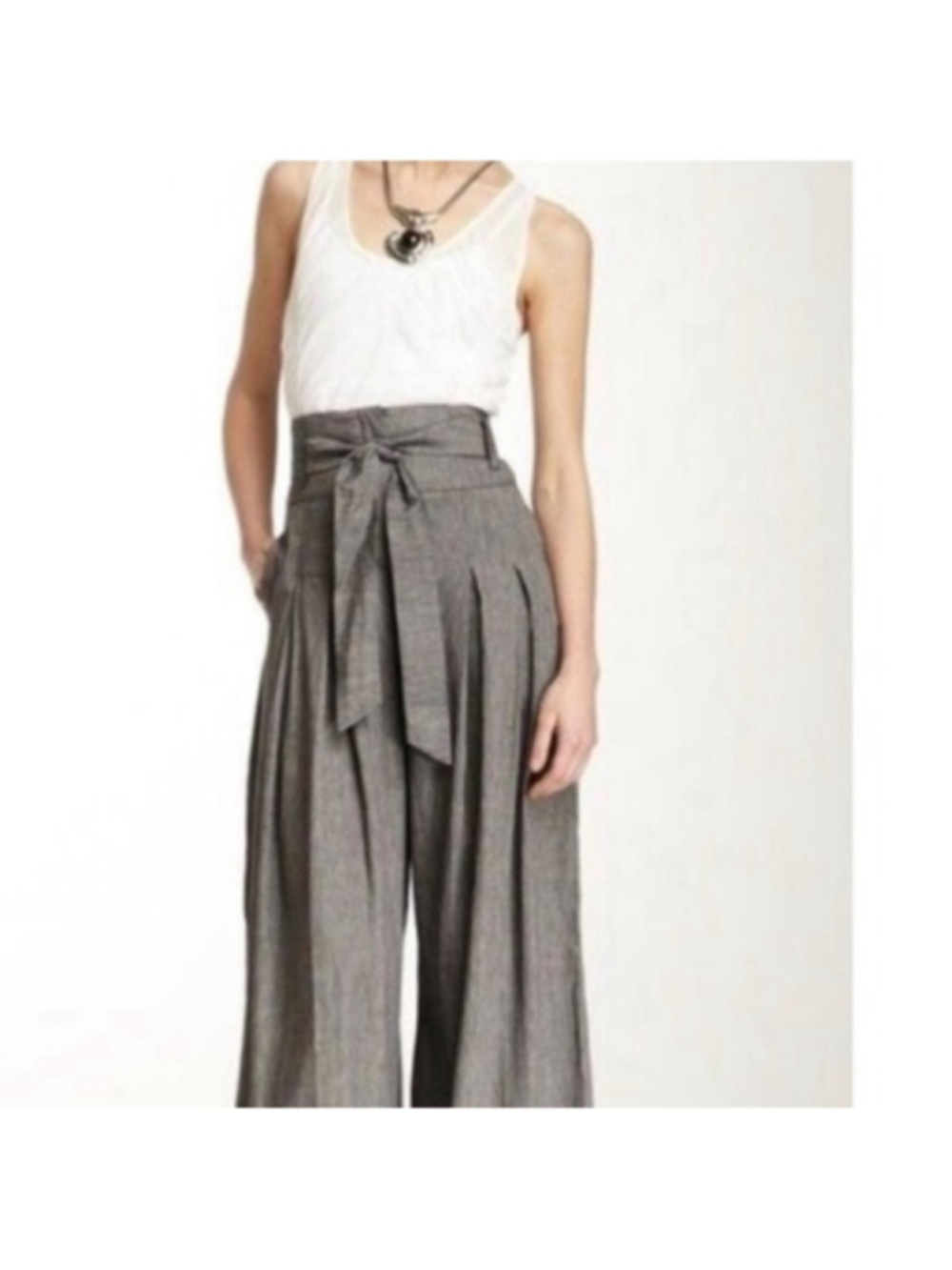 L.A.M.B. “Toffee” Cross-Dyed Linen balloon pants high waisted trousers sz 2